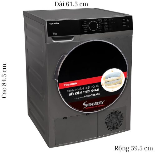Kích thước máy sấy Toshiba TD-K90MEV (SK)