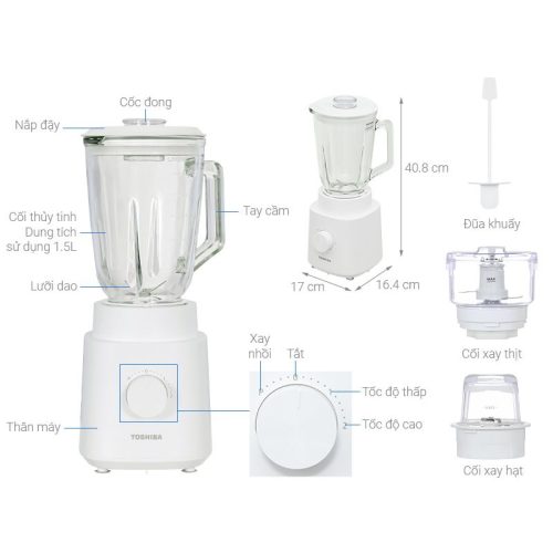 Kích thước Máy xay sinh tố TOSHIBA BL-70GR2UV