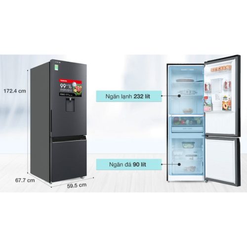 Thông số Tủ lạnh Toshiba Inverter GR-RB405WE-PMV(06)-MG
