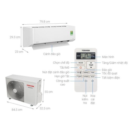 Ảnh thực tế Điều hòa không khí Toshiba RAS-H18L3KCVG-V