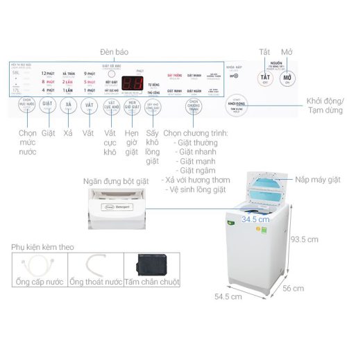 Thông số Máy giặt Toshiba AW-F920LV