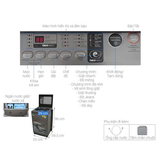 Thông số Máy giặt Toshiba AW-K1005FV